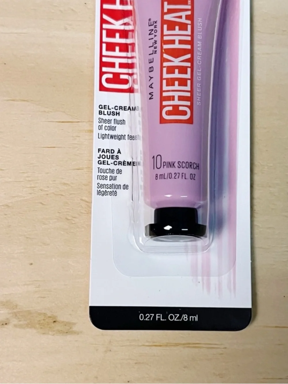 Maybelline 2 Cheek Heat Gel Cream Blush Pink Scorch #10 Girly Y2K Style